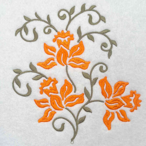Pretty Pattern Flowers 8 embroidery design