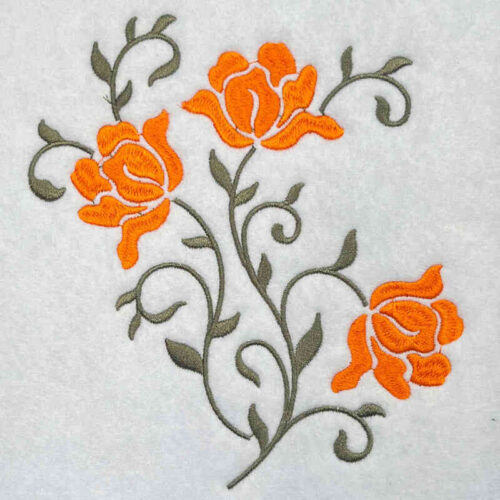 Pretty Pattern Flowers 9 embroidery design