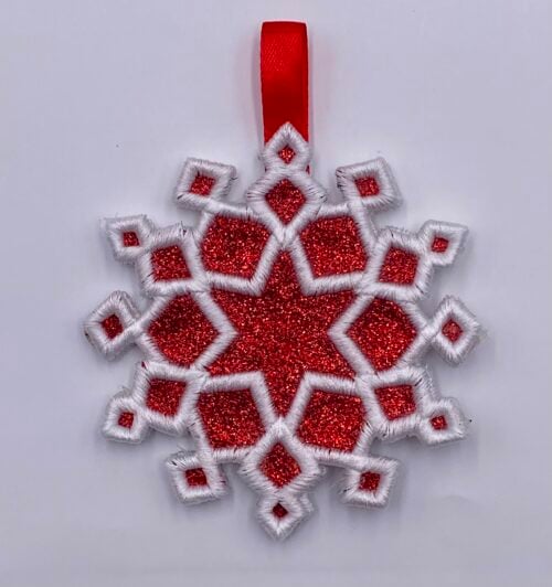 Puff Stuff Ornament Snowflake 6A