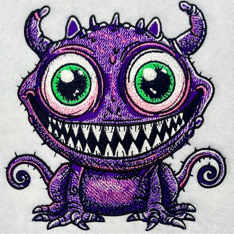 Purple Aliens_5 | Embroidery Legacy Purple Alien 5 embroidery design