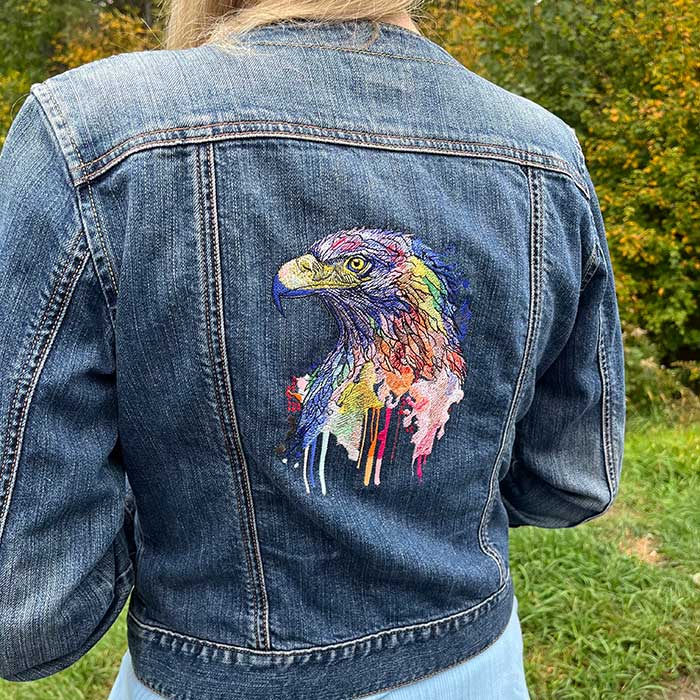 RainbowEaglesJacket | Embroidery Legacy Rainbow Eagle Jacket