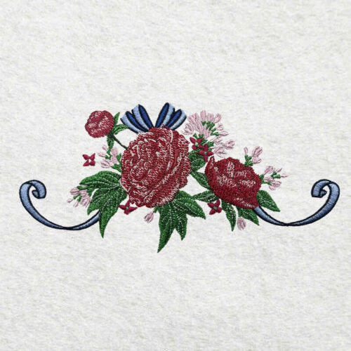 Roses and Peonies 1 embroidery design