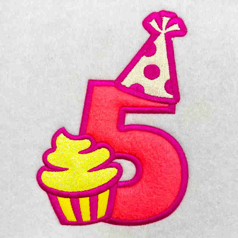 SD-SB-Numbers-Applique_5-5 | Embroidery Legacy Birthday number 5applique embroidery design