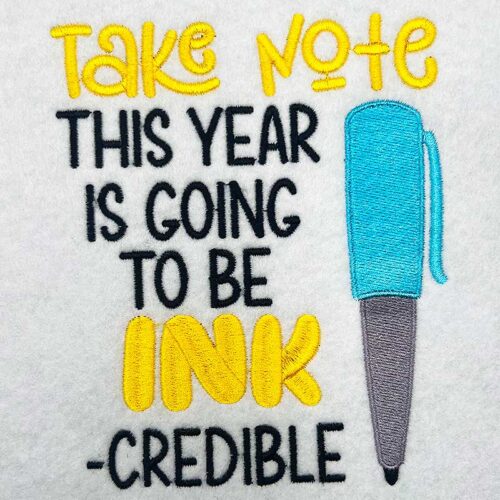 Embroidery Design: Take Note This Year