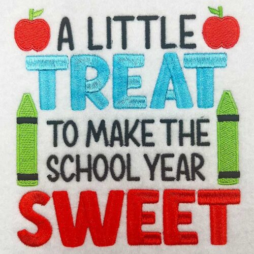 treat sweet embroidery design