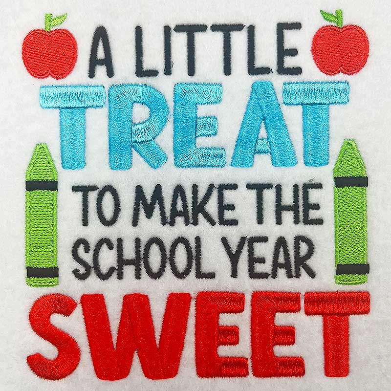 treat sweet embroidery design