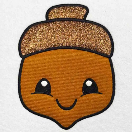 Embroidery Design: Chunky Acorn Applique – 3.91w x 5.06h