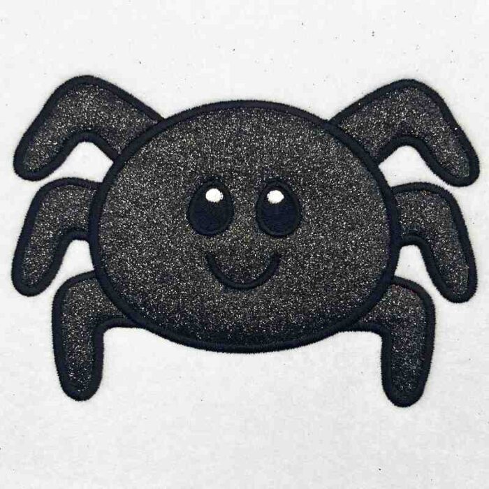 spider applique embroidery design