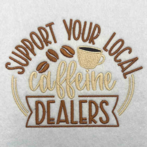support your local dealers embroidery design