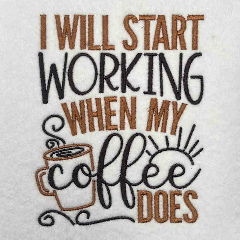 I will start working embroidery design