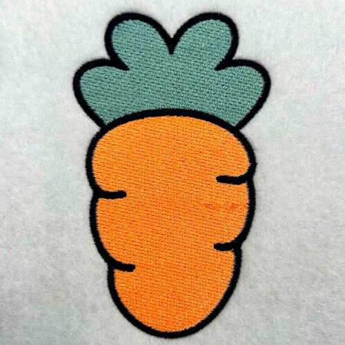carrot embroidery design