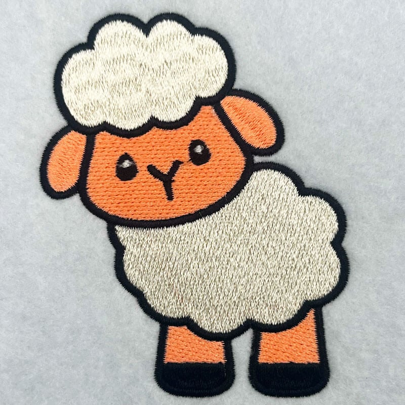 lamb embroidery design