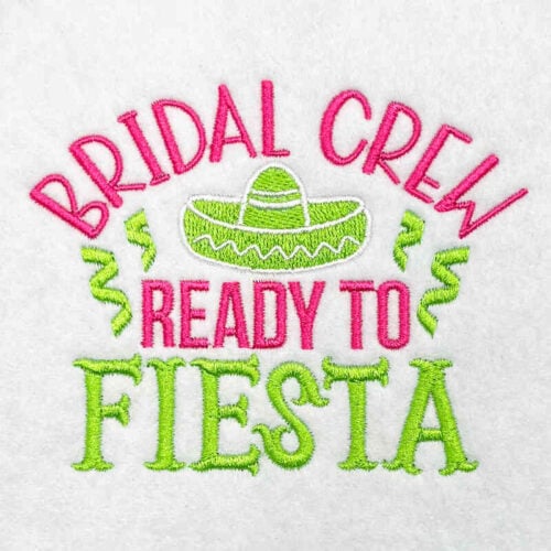 Bridal Crew embroidery design