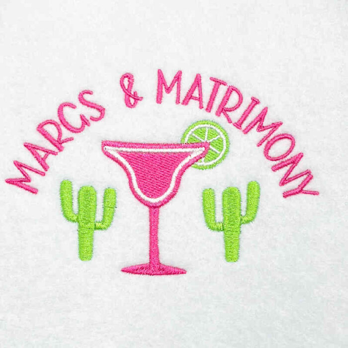 Margs matrimony embroidery design