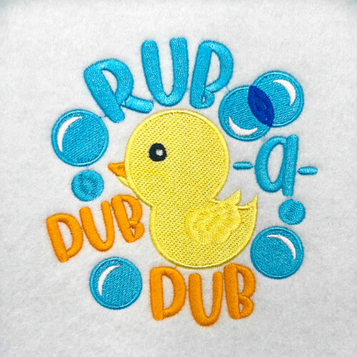 ducky embroidery design