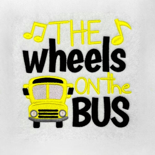 bus embroidery design