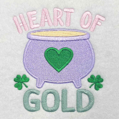 Heart of Gold embroidery design
