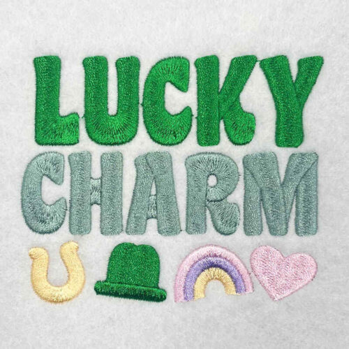 Lucky Charm embroidery design