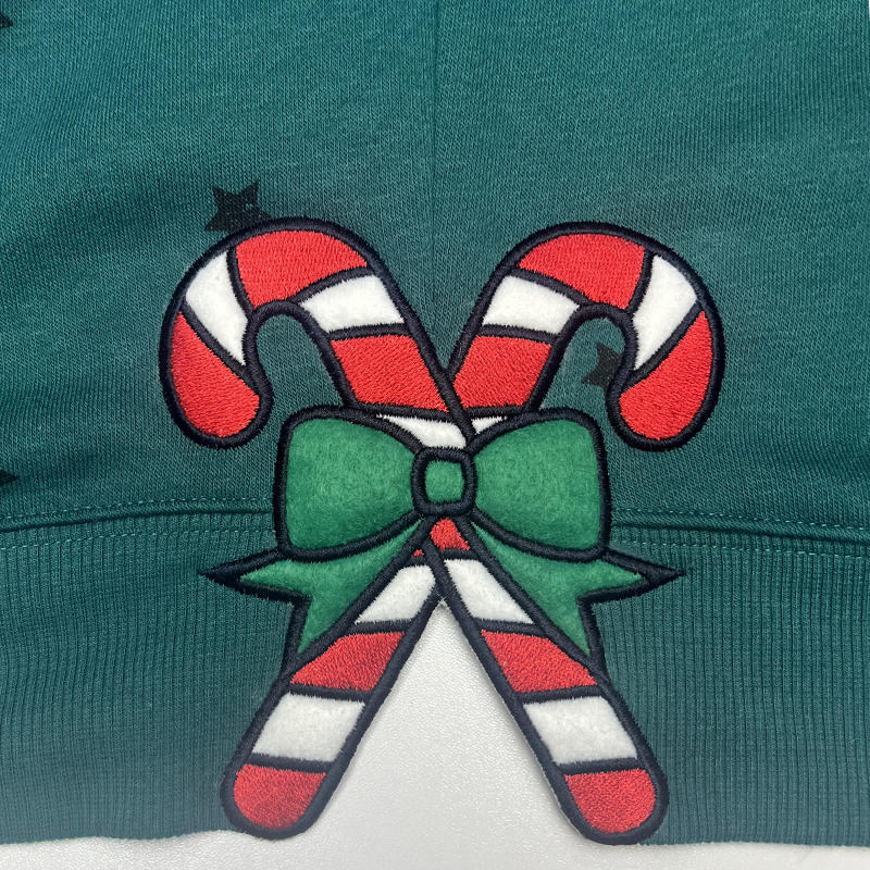 Side Bow Candy Cane