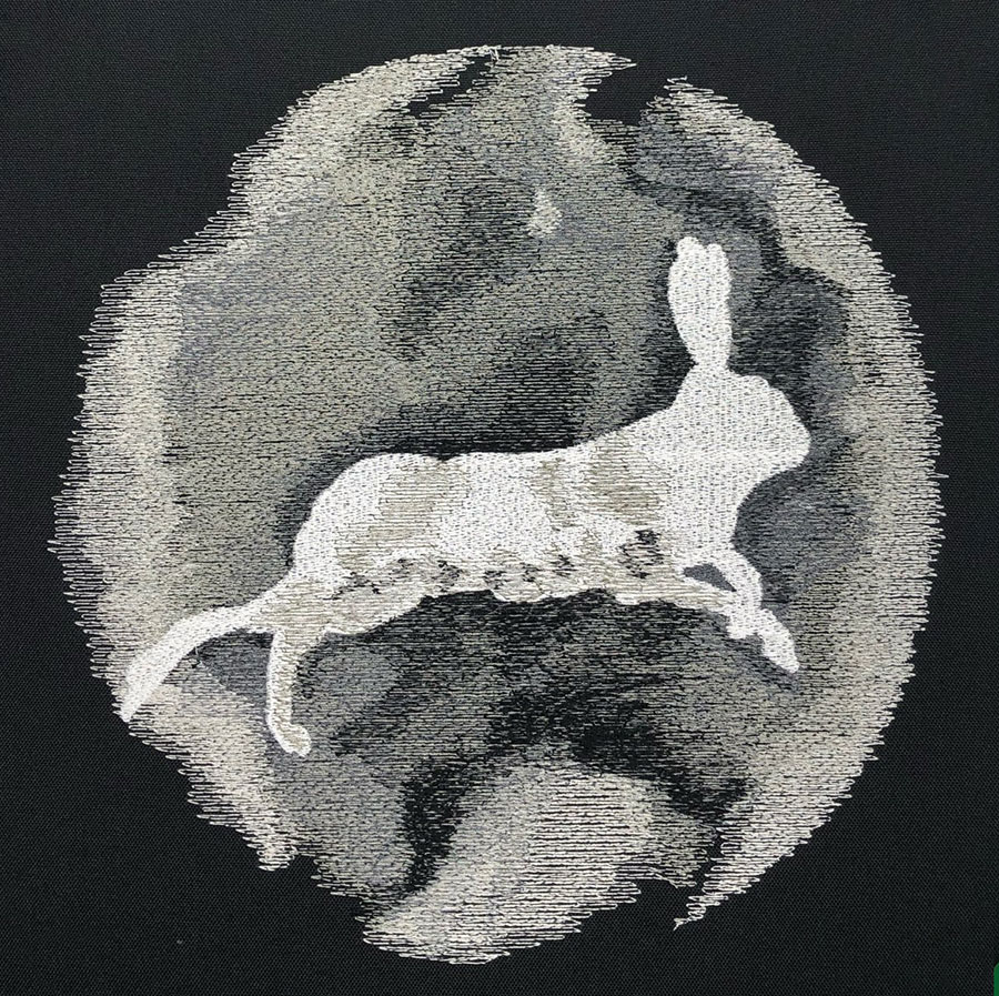 WinterSilhouette3_sewout | Embroidery Legacy winter silhouette rabbit embroidery design