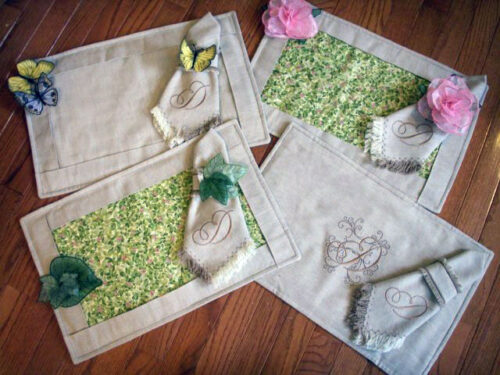 alpha swirls placemats