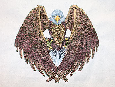 Eagle Pride embroidery design