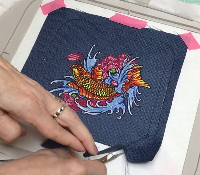 In the Hoop: Japanese Koi Sunglasses Case - Image 3