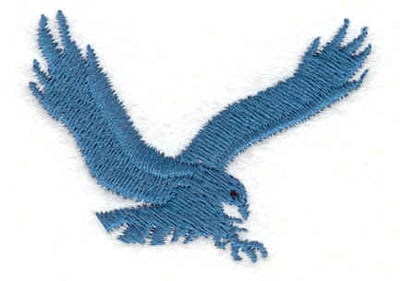 Embroidery Design: Hawk 1<BR>1.25" x 1.80"
