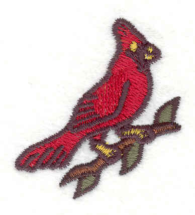 Embroidery Design: Cardinal 1<BR>1.80" x 1.60"