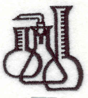 Embroidery Design: Science Beakers<br> 1.64w X 1.57h