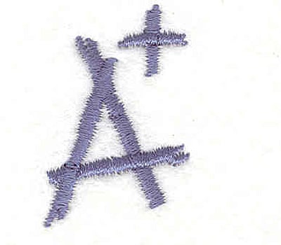 Embroidery Design: A+ <br>1.00"w X 1.50"h