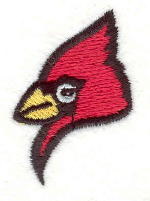 Embroidery Design: Cardinal 4<BR>1.74" x 1.15"