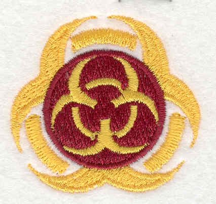 products-products-1532E | Embroidery Legacy Embroidery Design: Biohazard<br> 1.76w X 1.86h
