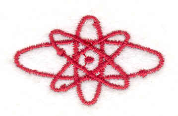 Embroidery Design: Atomic<br> 0.91w X 1.51h