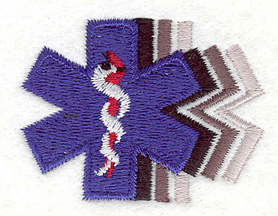 Embroidery Design: Medical Symbol 1<br>1.58" x 2.14"