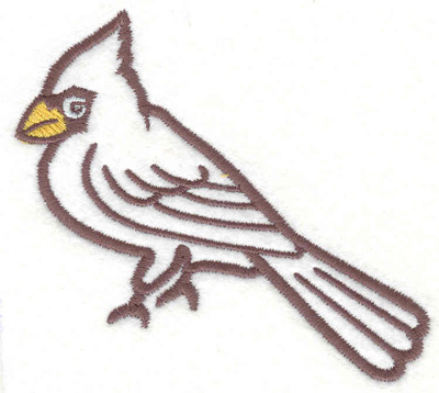 Embroidery Design: Cardinal 5<BR>3.20" x 3.50"