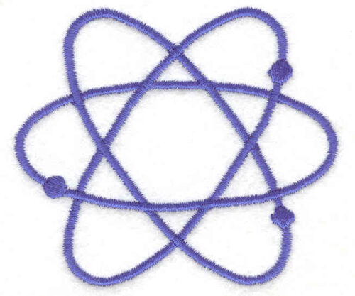 Embroidery Design: Atom 3<br> 2.59w X 2.99h