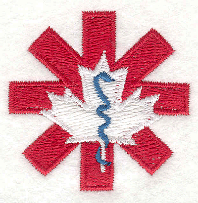 Embroidery Design: Medical Symbol 4<br>1.83" x 1.91"