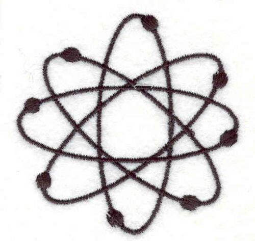 Embroidery Design: Atom 4<br> 2.36w X 2.37h