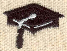 Embroidery Design: Graduation cap<br> 0.98w X 0.77h