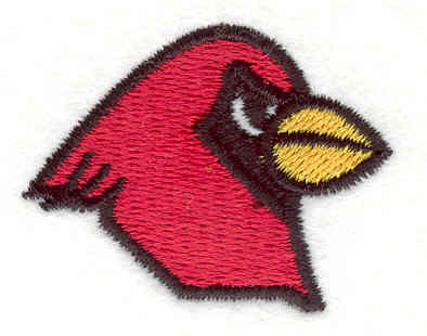 Embroidery Design: Cardinal 8<BR>1.31" x 1.69"