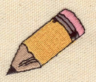 Embroidery Design: Pencil<br> 1.40w X 1.20h