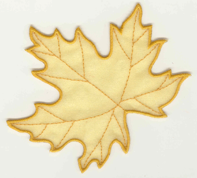 Embroidery Design: Maple leaf large<br>4.66w x 4.35h