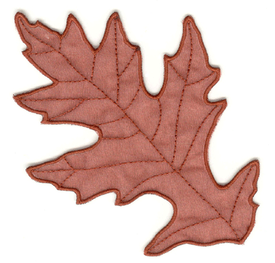 Embroidery Design: Oak leaf large <br>4.53w X 4.67h