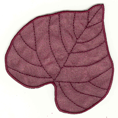 Embroidery Design: Basswood leaf large<br>3.99w X 4.11h