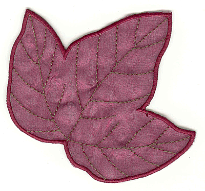 Embroidery Design: Boston Ivy leaf large <br>4.13w X 3.82h