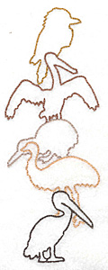 products-products-AIAU143 | Embroidery Legacy Embroidery Design: Birds of Australia large<br> 2.58w X 6.98h