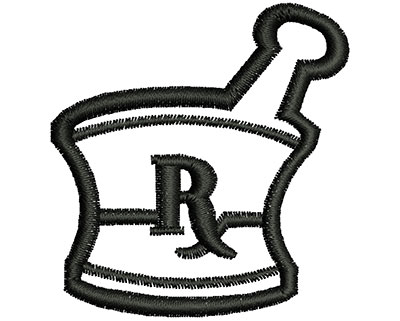 Embroidery Design: Medical Prescription 1.98w X 2.09h