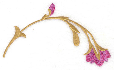 Embroidery Design: Flower B large<br> 4.99w X 2.75h