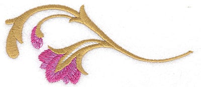 Embroidery Design: Flower D large<br> 4.61w X 2.03h